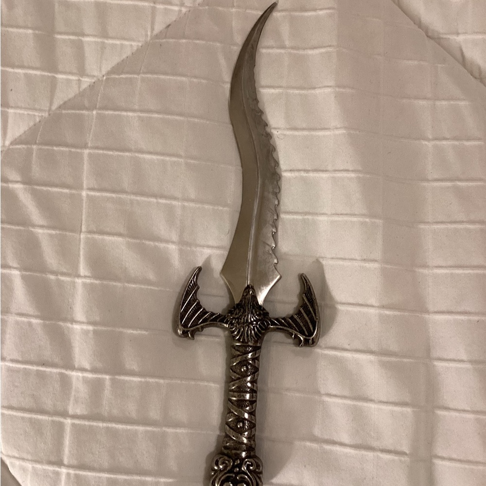 Ornate Silver Display Dagger